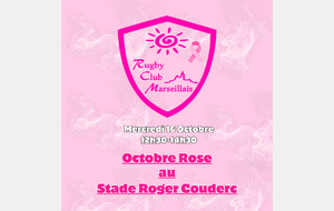 Evènement Octobre Rose du Mercredi 16 Octobre