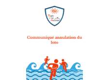 Communiqué annulation loto RCM